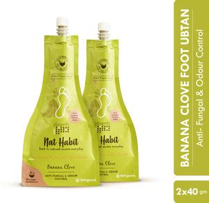 Nat Habit Banana Clove Foot Ubtan|Scrub For Pedicure & Soft Heels|Crack ...