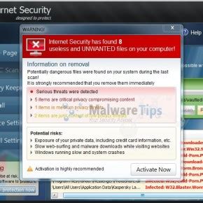 Image result for How to Remove Internet Security Program Virus