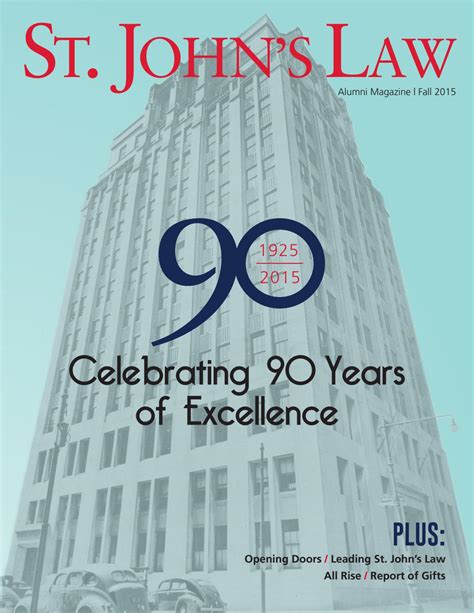 St. John's Law Magazine Fall 2015 by St. John's Law - Issuu