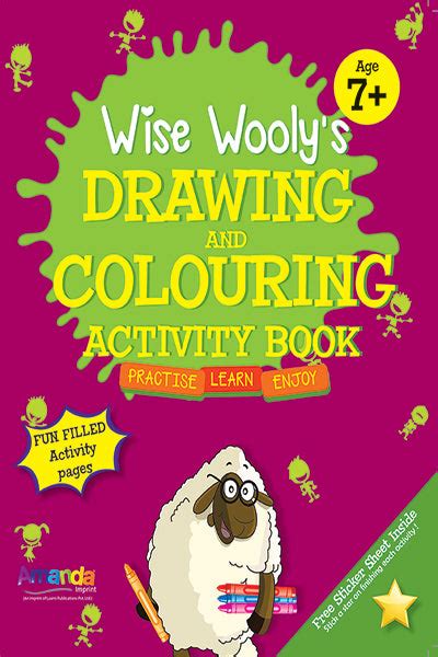 Wise Wooly's Drawing & Colouring Activity Book Age 7+ | Retail Maharaj