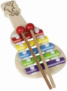 TOYS HOUSE Kids Play wooden xylophone guitar shaped musical toy for ...