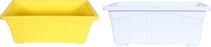 RR sah Rectangular Jupiter Plastic Window Pot Flower Planter for Home ...