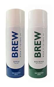 Buy BREW 1 BIG BOSS, 1 STYLE DEODORANT 200ML EACH, PACK OF 2 Online at ...