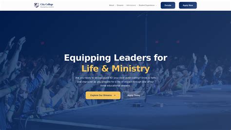 City College - Equipping Leaders for Life and Ministry