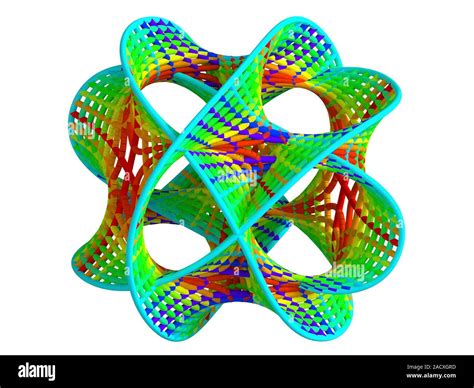 Calabi-yau manifold. Computer artwork of calabi- yau manifolds. These ...