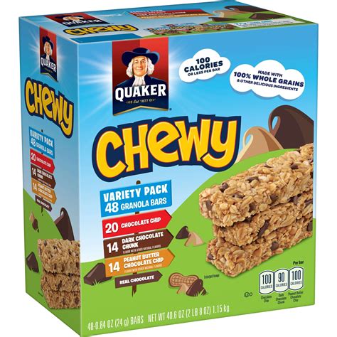 Quaker chewy granola bars variety pack 48 bars – Artofit