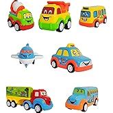 Buy FunBlast Kids Pull Back Vehicles, Push and Go Crawling Toy Car for ...