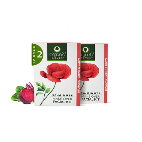 Organic Harvest Diamond Shine & Glow Make Over Facial Kit for Women ...