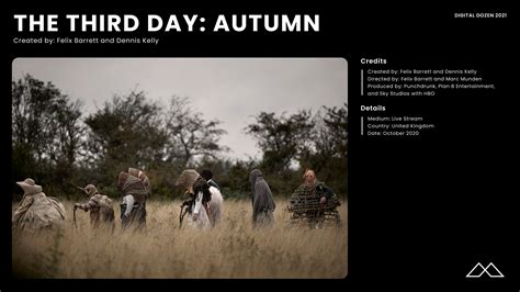 The Third Day: Autumn – Breakthroughs in Storytelling awards