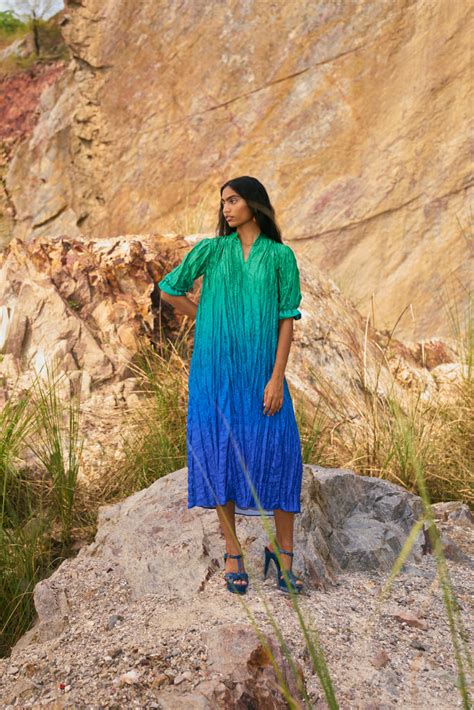 dash and dot - Crushed Ombre Shirt Dress