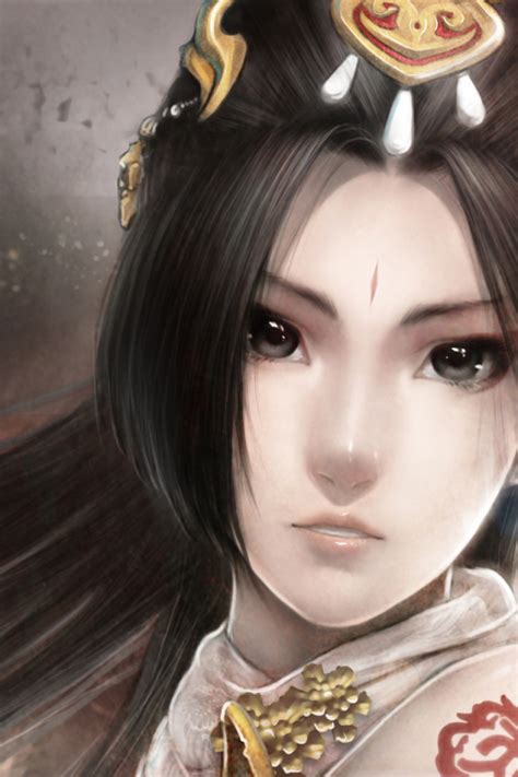 Download wallpaper girl, decoration, face, art, Asian, monkey, section ...