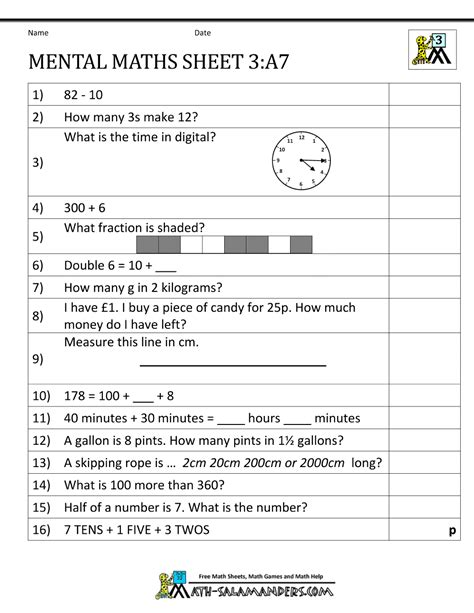 Math Problems Year 7 的图像结果