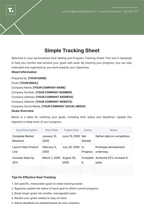 Free Tracking Sheet Templates, Editable and Printable