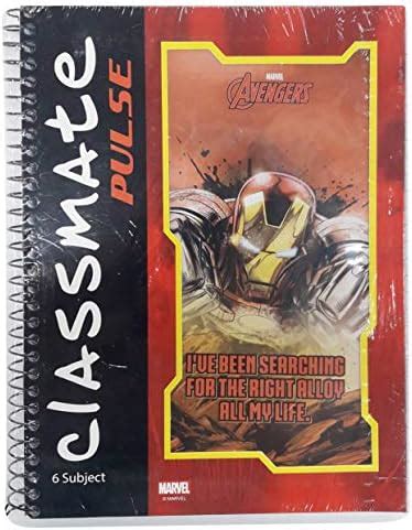 Classmate Pulse 6 Subject Notebook - Single Line, 300 Pages, Spiral ...
