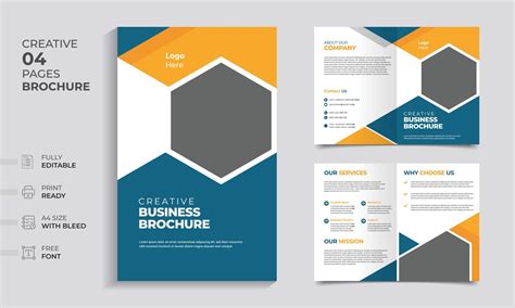 Modern and Minimalist business brochure template layout design ...