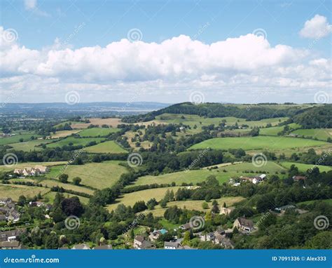 Campos ingleses foto de stock. Imagem de andar, vilas - 7091336