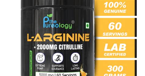 L-Arginine + 2000 mg Citrulline (300 g, Orange) | PureOptimum