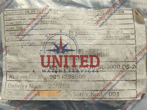 ALFA LAVAL 9854298505 ELECTRODE CELL SALINITY | United Marine Services