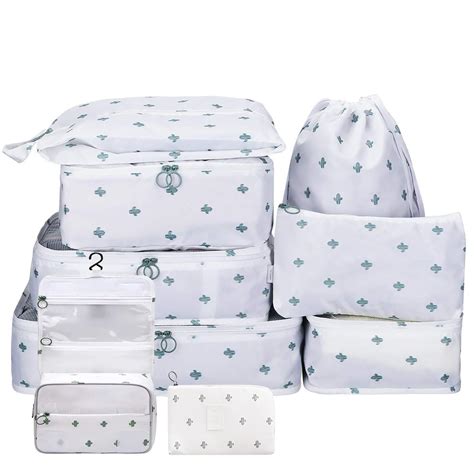 Set of 9 Packing Travel Cube Organiser – House of quirk