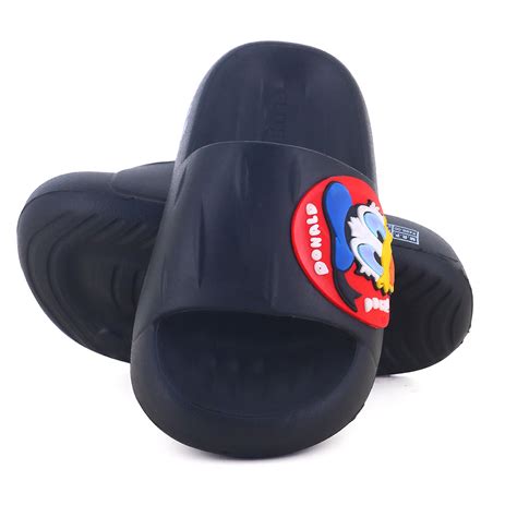 Shop Black Slides For Kids FLK 3024 Online at Best Price