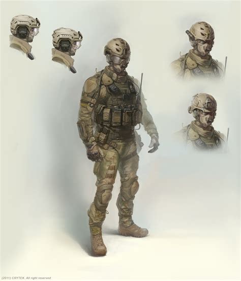 ArtStation - my concept art for crytek (us future soldier)