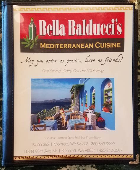My Summer Vacation: Bella Balducci's Mediterranean Cuisine