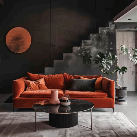 Your Living Room Will NEVER Be Boring Again: 40+ Black & Rust Ideas ...