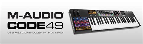 M-Audio CODE 49 |49-Key USB MIDI Controller With X/Y Pad and Drum Pads ...