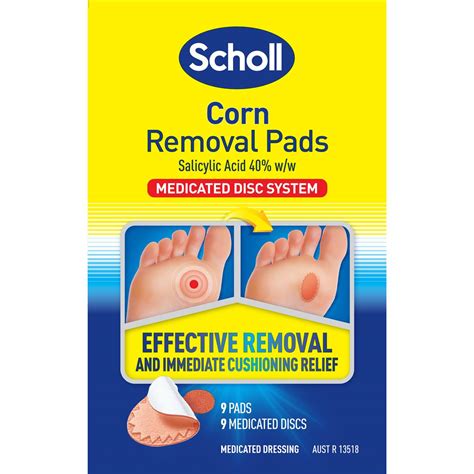 Scholl Corn Removal Pads 9 Pack | Woolworths