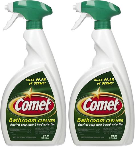 Amazon.com: Comet Classic Foaming Bleach Bathroom Cleaner 24 oz (2 pack ...