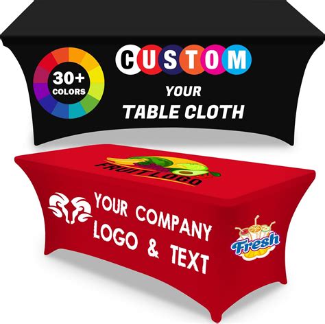 Amazon.com: OUUKHGY Custom Tablecloth, Personalized Spandex Table Cloth ...