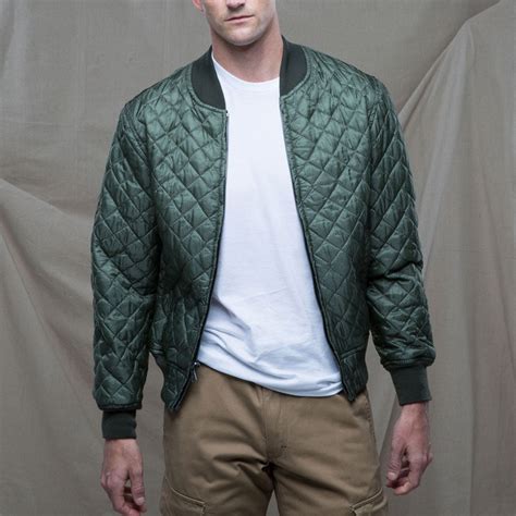 Men's Diamond Quilted Bomber/Flight Jacket | Cockpit USA