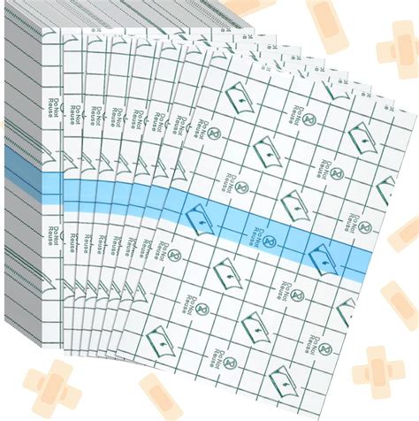 Amazon.com: 50 Pieces Transparent Stretch Adhesive Bandage Large ...