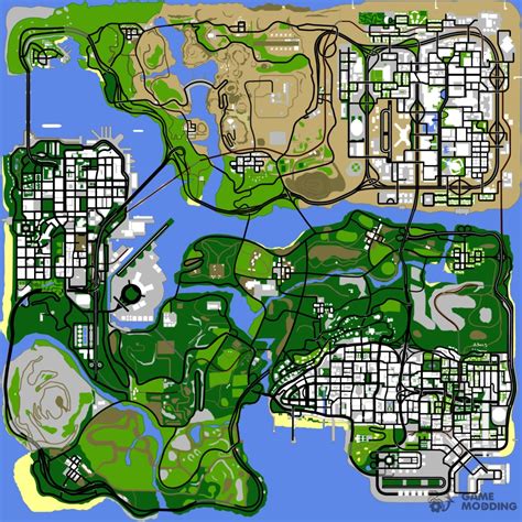 GTA San Andreas still has my favorite open world map design, nearly 20 ...