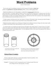 Image result for Related Rates Sample Problems