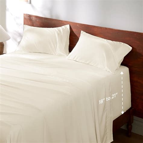 Bedsure GentleSoft Deep Pocket King Sheet Set - Fits Mattresses Up to ...