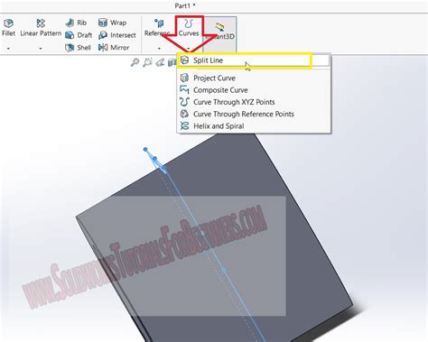 Split Tutorial SolidWorks 的图像结果