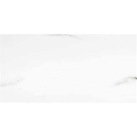 Buy Aria Bianco 12 in. x 24 in. Polished Porcelain Floor and Wall Tile ...