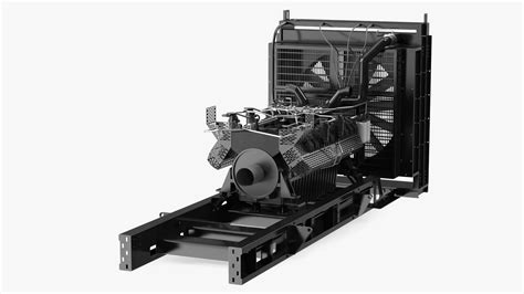 3D Engine and Cooling System for Diesel Generator | 3D Molier International