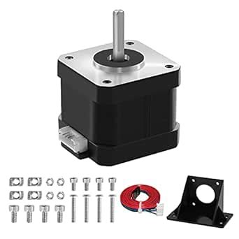 Usongshine Nema 17 Stepper Motor 420mN.m 0.9 Degree with Bracket and 1M ...