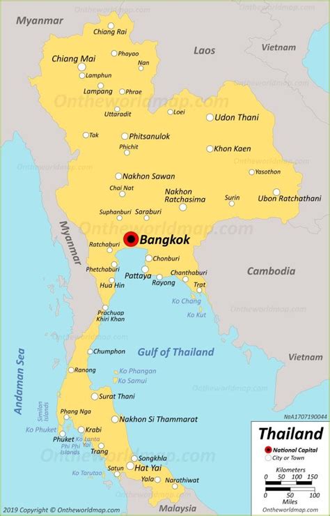 Thailand Map With Islands: Explore Every Paradise
