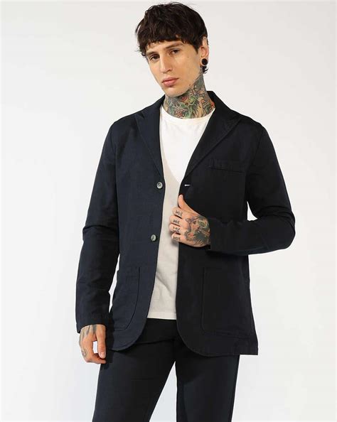 Men's Patch Pocket Notch lapel Blazer