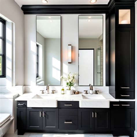 25 Bathrooms with Black Cabinets You Can Copy