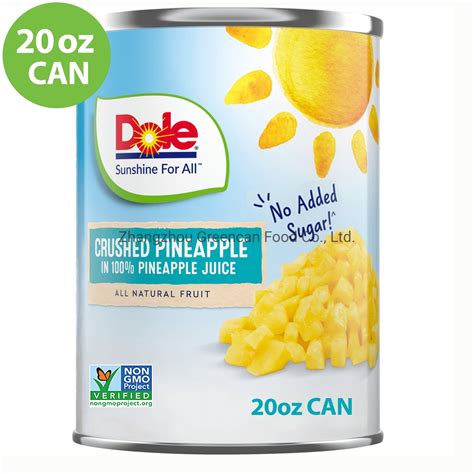 Good Quality Canned Crushed Pineapple in Syrup 3000g - China Cannd Food ...