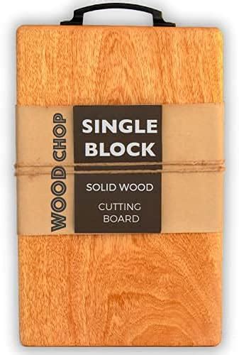 Buy Wood Chop Single Piece Solid Acacia Wood Chopping/Cutting Board ...