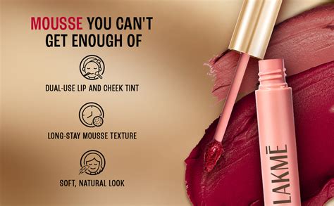 Buy Lakme Double Duty Lip & Cheek Mousse Matte Lipstick & Soft Blush ...