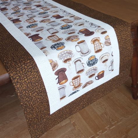 Image result for Coffee Cup Table Runner Patterns