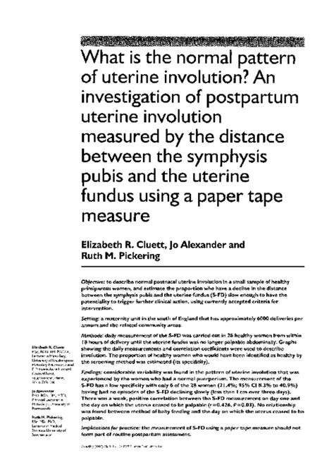 Image result for Uterine Involution