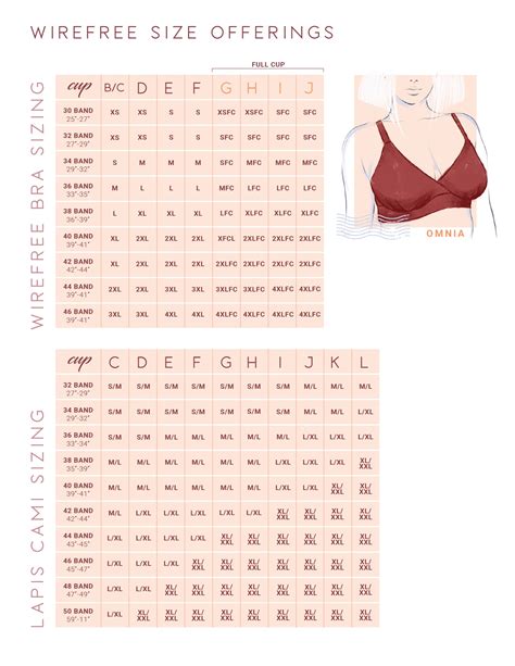 Bra Sizes Chart
