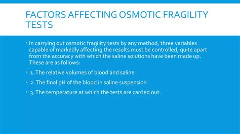 Osmotic Fragility Test | PPTX